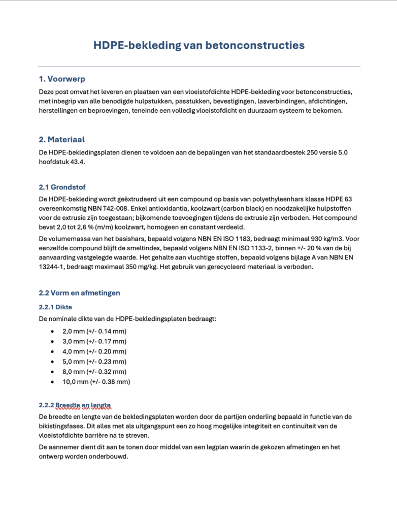 Lastenboek betonbescherming